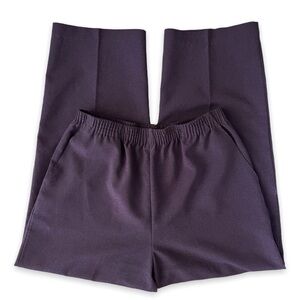 Vintage Purple High Waist Trousers Pants